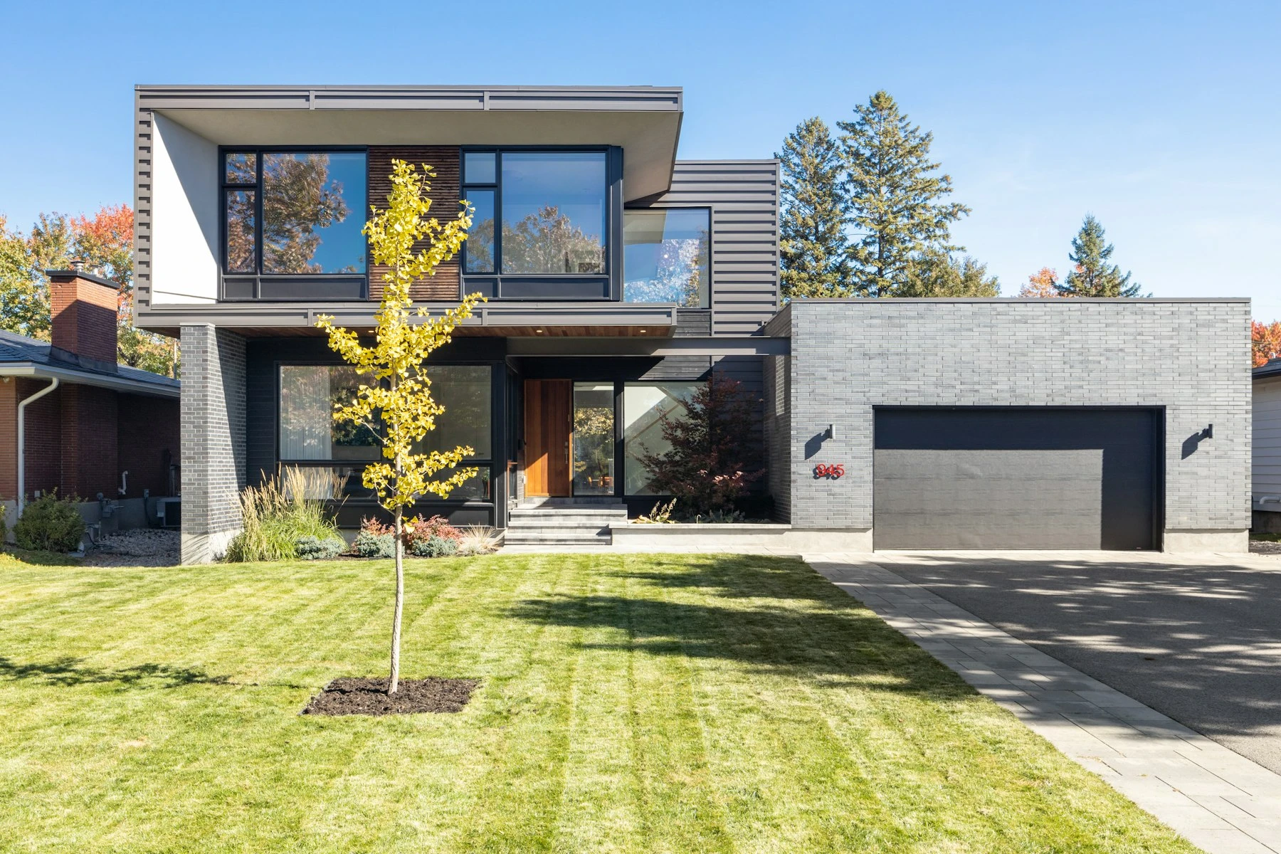 Modern residential property exterior