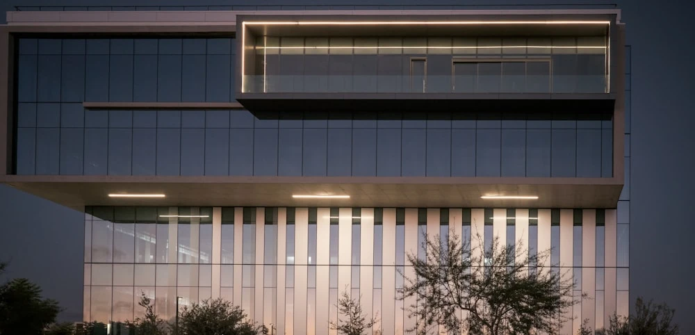 Modern commercial property exterior